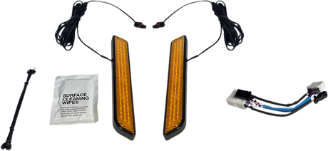 Custom Dynamics LED Fork Light - Amber - Black CD-FORK-HD-AB - Cycle City Outdoors