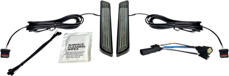 Custom Dynamics LED Fork Light - Smoke - Black CD-FORK-SS6-SB - Cycle City Outdoors