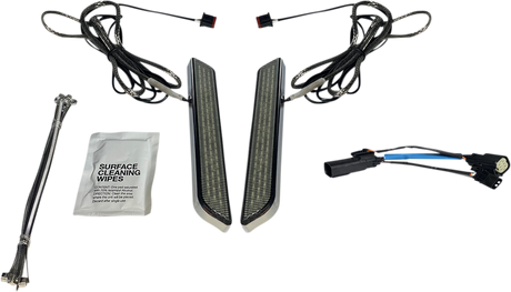Custom Dynamics LED Fork Light - Smoke - Chrome CD-FORK-SS6-SC - Cycle City Outdoors