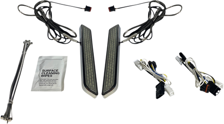 Custom Dynamics LED Fork Light - Smoke - Chrome CD-FORK-BCM-SC - Cycle City Outdoors