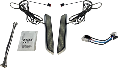 Custom Dynamics LED Fork Light - Smoke - Chrome CD-FORK-HD-SC - Cycle City Outdoors