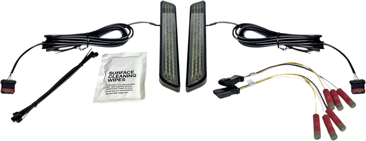 Custom Dynamics LED Fork Light - Smoke - Black CD-FORK-UNV-SB - Cycle City Outdoors