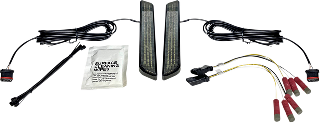 Custom Dynamics LED Fork Light - Smoke - Black CD-FORK-UNV-SB - Cycle City Outdoors