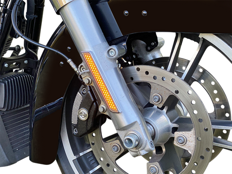 Custom Dynamics LED Fork Light - Amber - Black CD-FORK-BCM-AB - Cycle City Outdoors