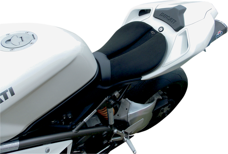 SADDLEMEN Gel Channel* Sport Seat - Black - Ducati 848/1098 0810-D012