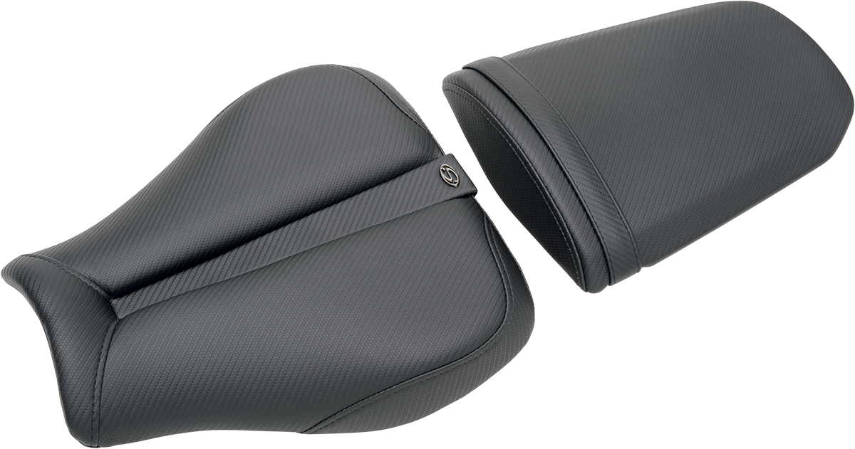 SADDLEMEN Gel Channel* Track Carbon Fiber Sport Seat - Black - CBR100RR 0810-H013