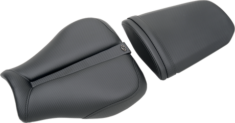 SADDLEMEN Gel Channel* Track Carbon Fiber Sport Seat - Black - GSXR 1000 0810-S023