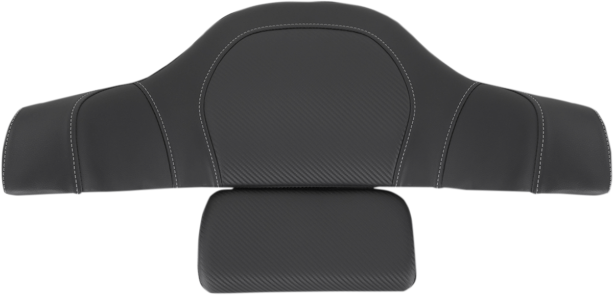 SADDLEMEN Tour-Pak? Backrest Pad - Carbon Fiber - Black - Indian I14-07-TPACK-CF