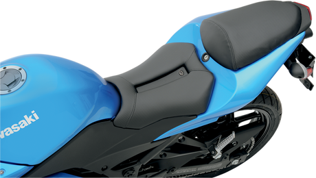 SADDLEMEN Gel Channel* Track Carbon Fiber Sport Seat - Black - ZX10R 0810-K036
