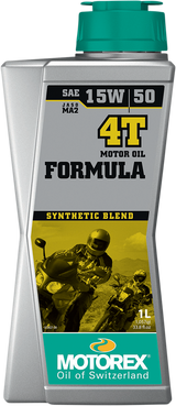 MOTOREX Formula Synthetic Blend 4T Engine Oil - 15W-50 - 1L 308274