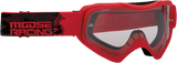 MOOSE RACING Qualifier Goggles - Agroid - Red 2601-2654 - Cycle City Outdoors