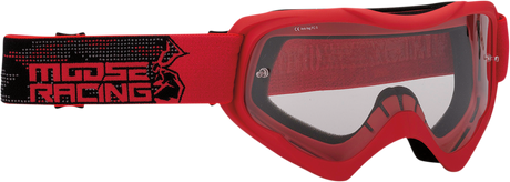 MOOSE RACING Qualifier Goggles - Agroid - Red 2601-2654 - Cycle City Outdoors