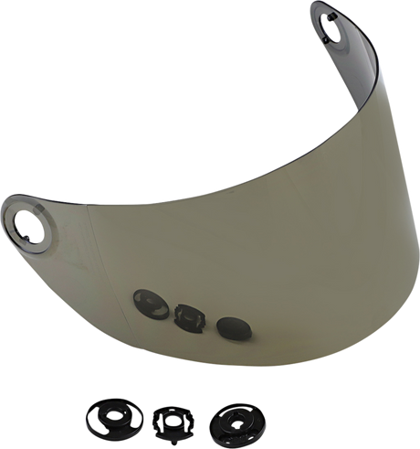 BILTWELL Gringo S Shield - Gen 2 - Flat - Gold Mirror 1111-222