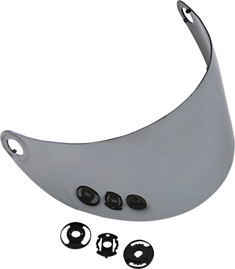 BILTWELL Gringo S Shield - Gen 2 - Flat - Chrome Mirror 1111-221