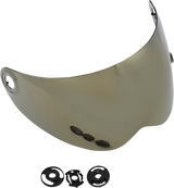 BILTWELL Lane Splitter Shield - Gen 2 - Gold Mirror 1112-222