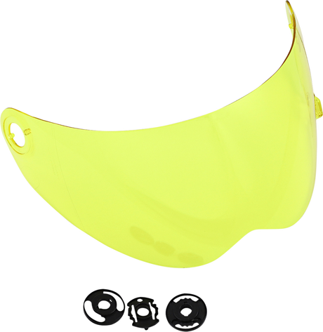 BILTWELL Lane Splitter Shield - Gen 2 - Yellow 1112-103