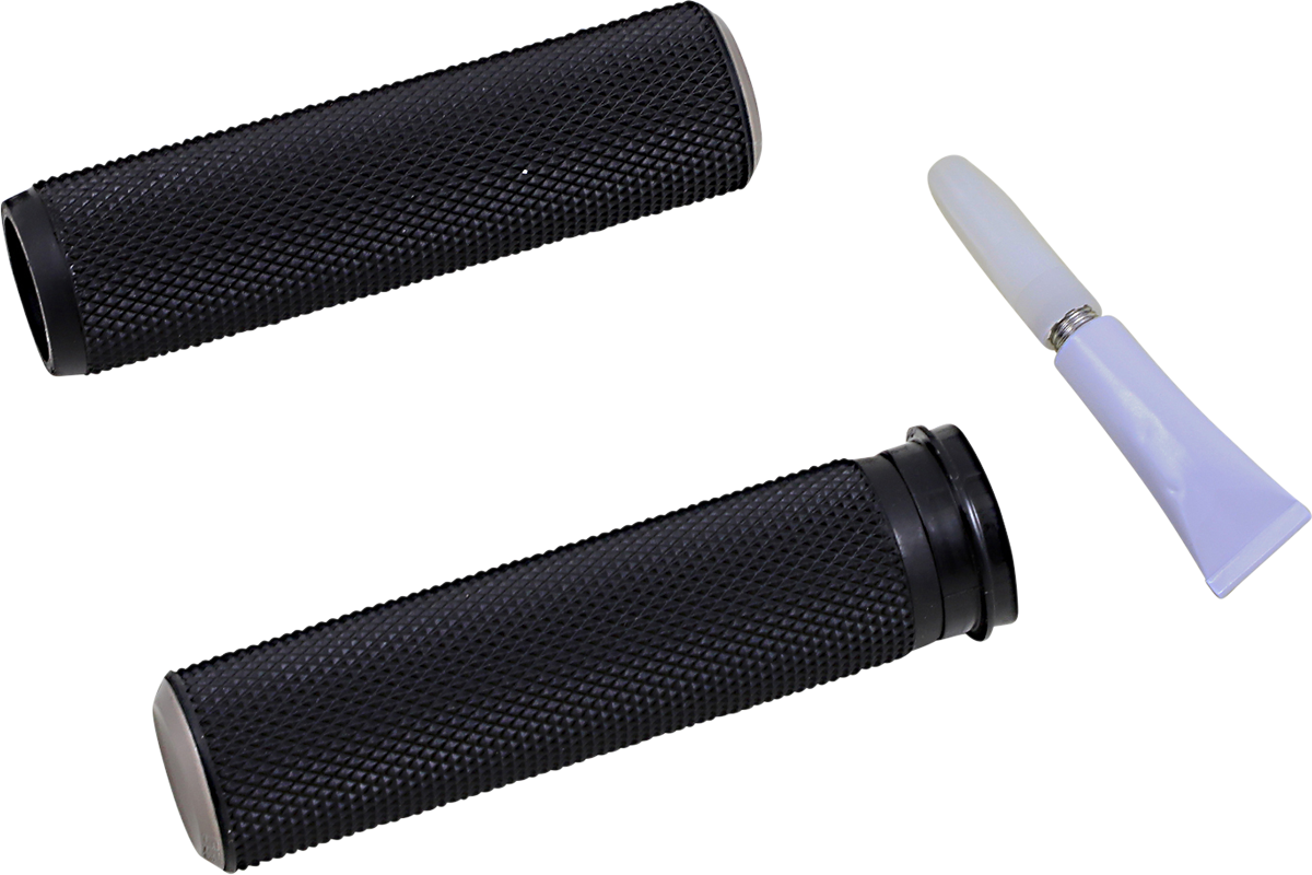ARLEN NESS Knurled Grips - TBW - Titanium 07-348