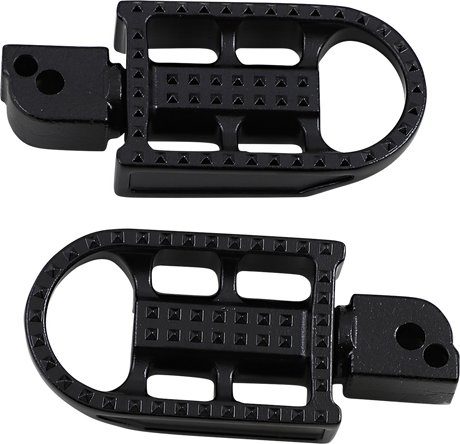 BILTWELL Mushman Foot Pegs - Standard - Black Electroplated 7002-201-04