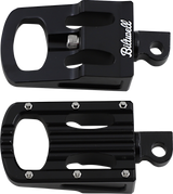 BILTWELL Punisher Foot Pegs - Classic - Black 7005-203-01