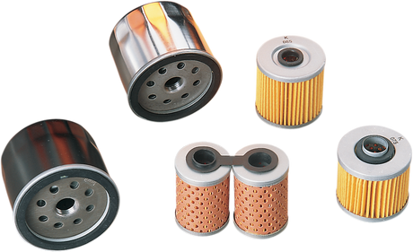 DRAG SPECIALTIES Oil Filter - Chrome - Twin Cam/M8 14-0020C-BX18 - Cycle City Outdoors