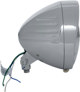DRAG SPECIALTIES Headlight with Visor 6-1/2" - Grooved 20-0338-BXLB1 - Cycle City Outdoors