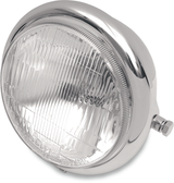 DRAG SPECIALTIES Side Mount H4 Headlight - 5-3/4" - Chrome 20-6003HD-BXLB1 - Cycle City Outdoors