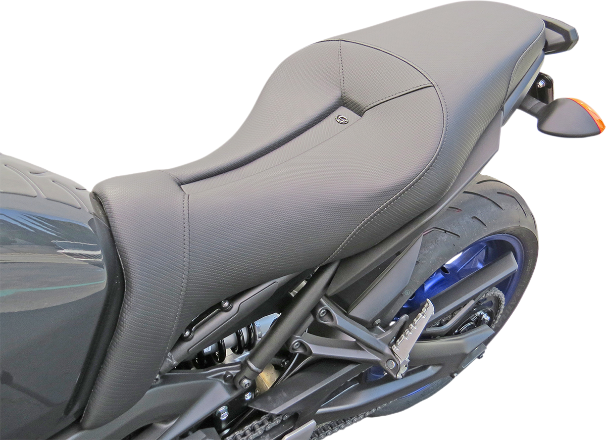 SADDLEMEN Gel Channel* Track Carbon Fiber Sport Seat - Black - FZ09/MT09 0810-Y127