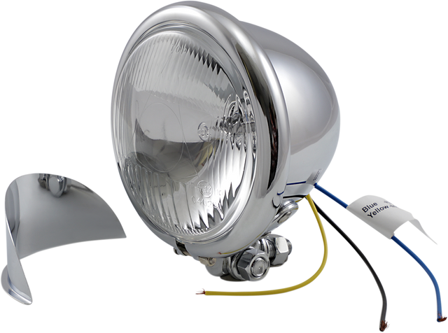 DRAG SPECIALTIES 4 1/2" Spotlight with Visor H-3 20-0026-BX-LB2 - Cycle City Outdoors