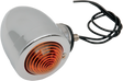 DRAG SPECIALTIES Bullet Light with Mount - Dual Filament - Amber Lens 162052-BC207 - Cycle City Outdoors