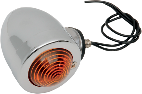 DRAG SPECIALTIES Bullet Light with Mount - Dual Filament - Amber Lens 162052-BC207 - Cycle City Outdoors