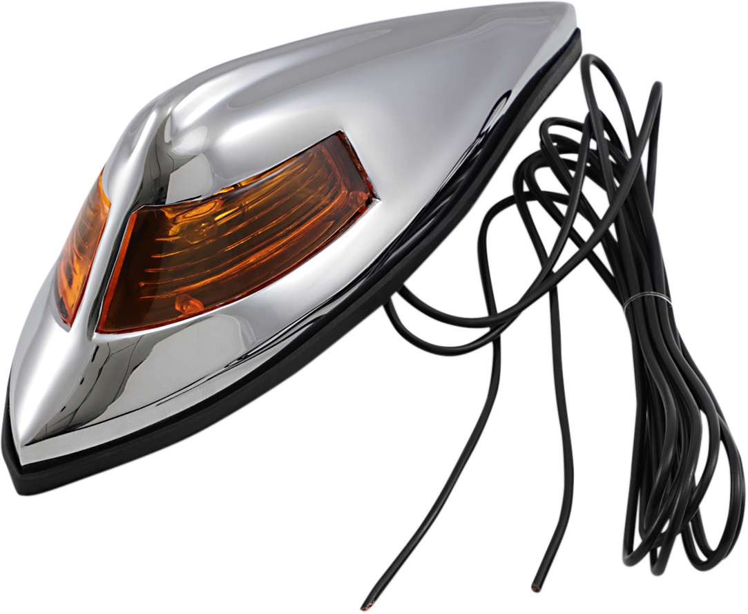 DRAG SPECIALTIES Nostalgia Front Fender Light - Amber 12-0025-BC312 - Cycle City Outdoors