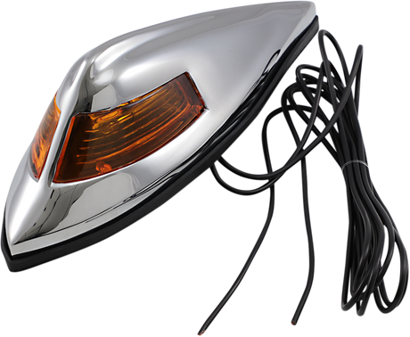 DRAG SPECIALTIES Nostalgia Front Fender Light - Amber 12-0025-BC312 - Cycle City Outdoors