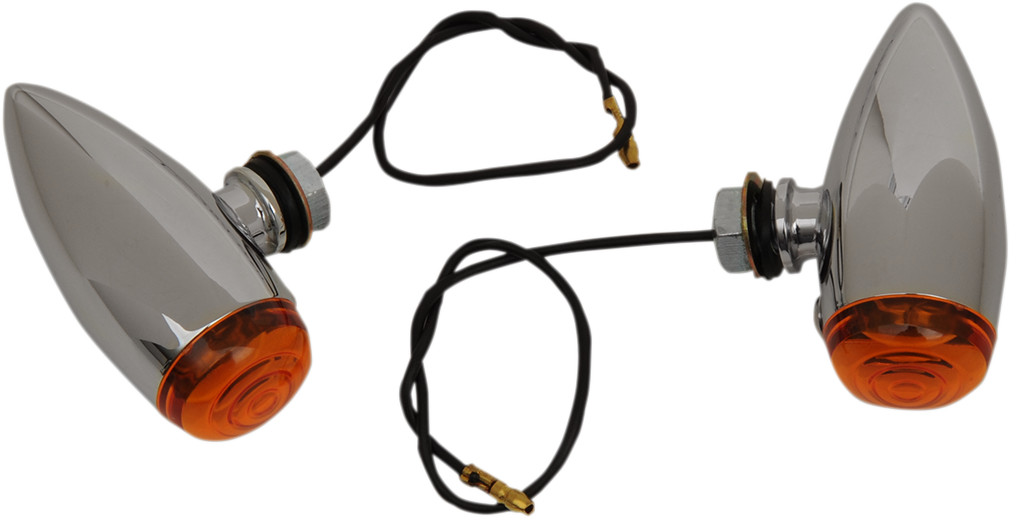 DRAG SPECIALTIES Bullet LED Marker Lights - Smooth - Amber 20-6589SA-BC202 - Cycle City Outdoors