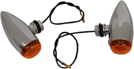 DRAG SPECIALTIES Bullet LED Marker Lights - Smooth - Amber 20-6589SA-BC202 - Cycle City Outdoors