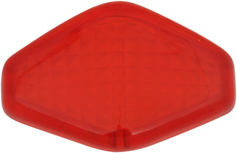 DRAG SPECIALTIES Diamond Light Lens - Red 12-6034RL-HC3 - Cycle City Outdoors
