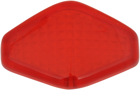 DRAG SPECIALTIES Diamond Light Lens - Red 12-6034RL-HC3 - Cycle City Outdoors