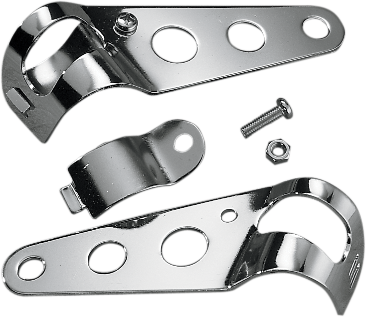 DRAG SPECIALTIES 5-1/2" Side-Mount Headlight Mount Bracket 62101 - Cycle City Outdoors