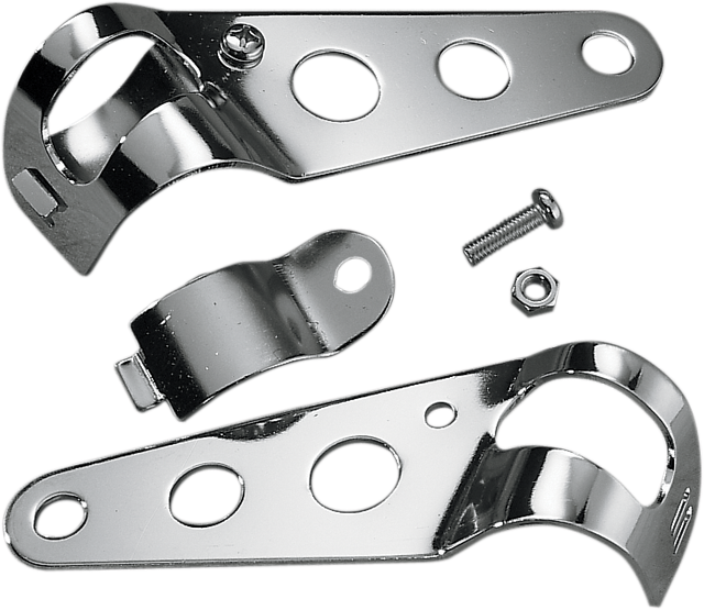 DRAG SPECIALTIES 5-1/2" Side-Mount Headlight Mount Bracket 62101 - Cycle City Outdoors