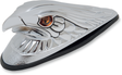 DRAG SPECIALTIES Eagle Head with Lights - Amber Eyes - Large - Chrome 72924 - Cycle City Outdoors