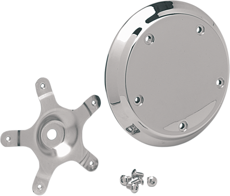 DRAG SPECIALTIES Five-Bolt Domed Air Cleaner Insert - Chrome 14-0210-SC4 - Cycle City Outdoors