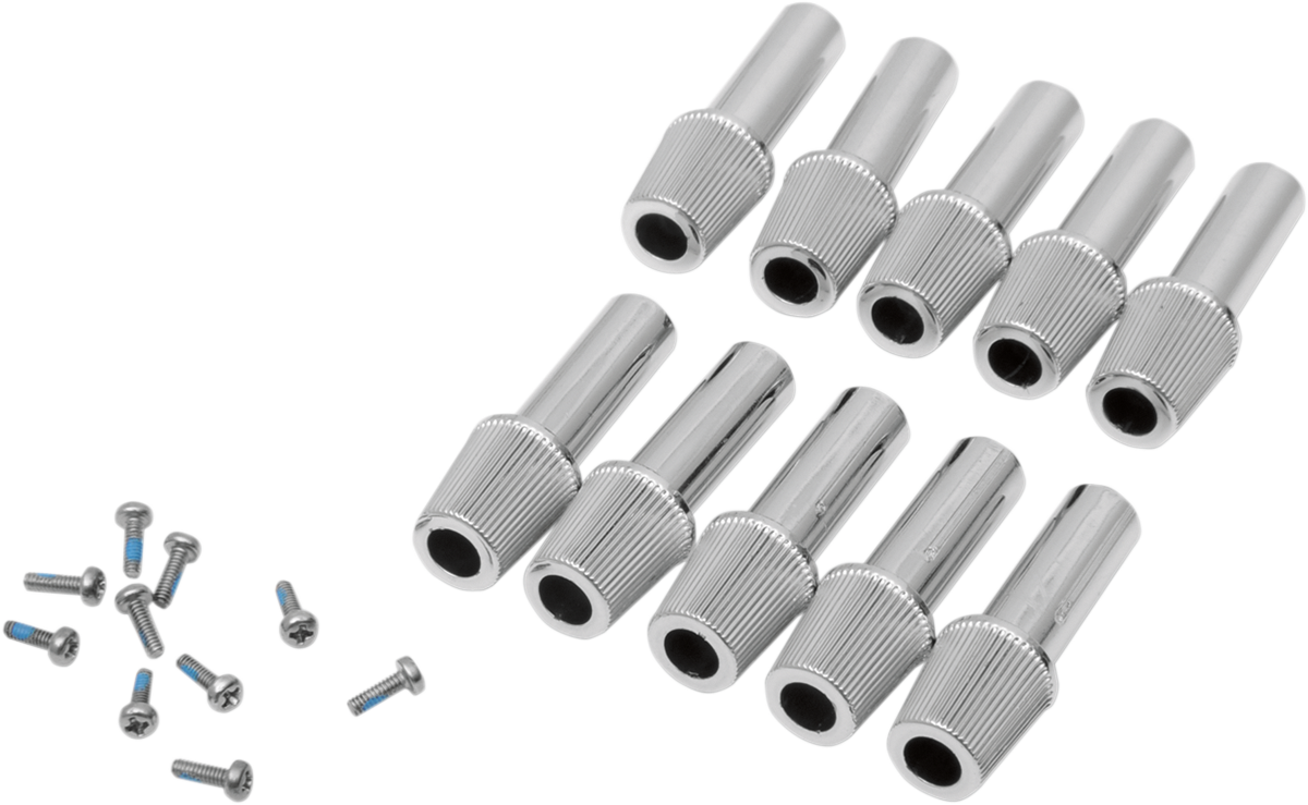 DRAG SPECIALTIES Trip Reset Knobs - 10 Pack 21-0853B-PB - Cycle City Outdoors