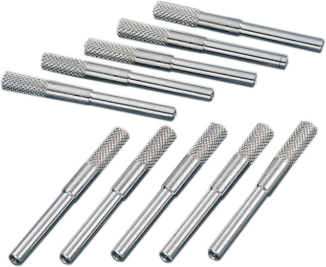 DRAG SPECIALTIES Knurled Speedometer Reset Knobs - 10 Pack 70847K - Cycle City Outdoors