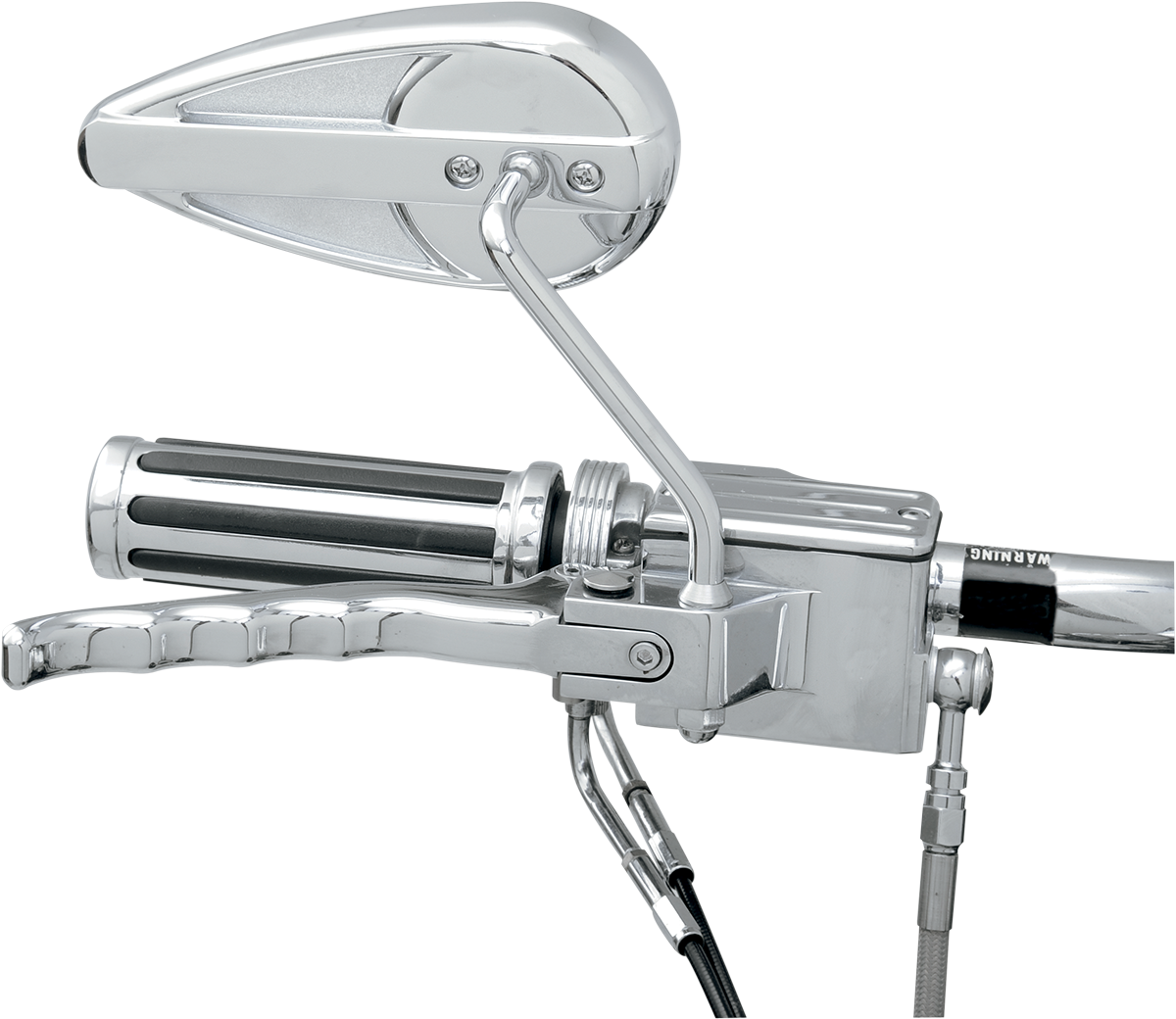 DRAG SPECIALTIES Teardrop Mirror - Right KA-90S/R-BC335 - Cycle City Outdoors