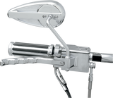 DRAG SPECIALTIES Teardrop Mirror - Right KA-90S/R-BC335 - Cycle City Outdoors