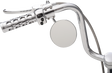DRAG SPECIALTIES 4" Round Mirror - Adjustable Stem KA-1-BC4 - Cycle City Outdoors