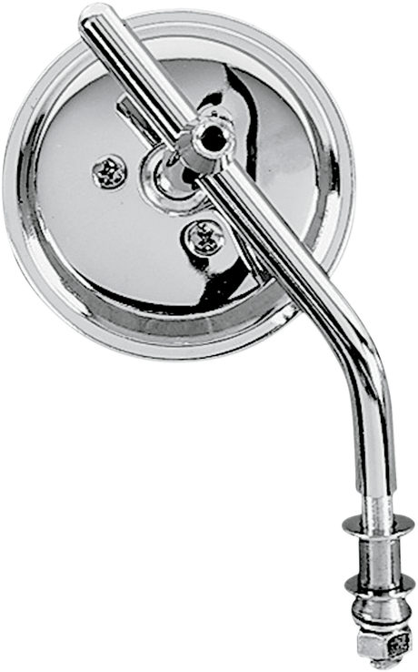 DRAG SPECIALTIES 3" Round Mirror - Adjustable Stem KA-26-BC428 - Cycle City Outdoors