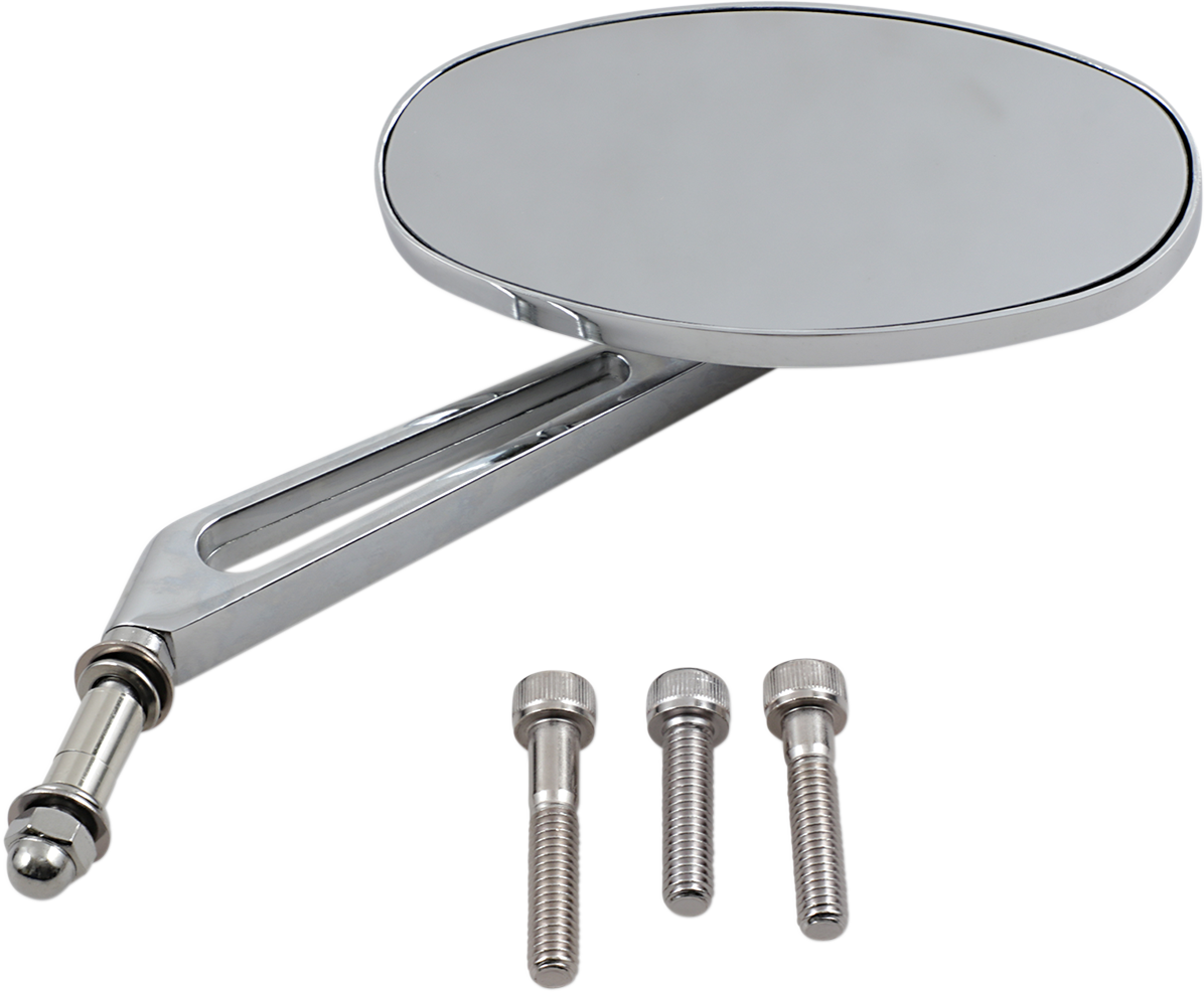 DRAG SPECIALTIES Mirror - Stealth I - Side View - Oval - Chrome 302150-BC3N-BX2 - Cycle City Outdoors