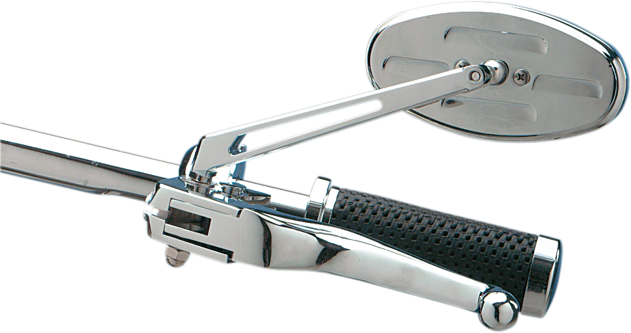 DRAG SPECIALTIES Mirror - Stealth II - Side View - Oval - Chrome 302152-BC3N-BX2 - Cycle City Outdoors