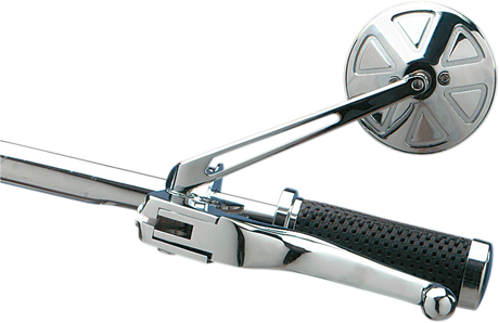 DRAG SPECIALTIES Round Mirror with Long Stem 302156-BC4-LB16 - Cycle City Outdoors