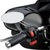DRAG SPECIALTIES Mirror - Stealth I - Side View - Oval - Chrome 302166-BC3N-BX2 - Cycle City Outdoors